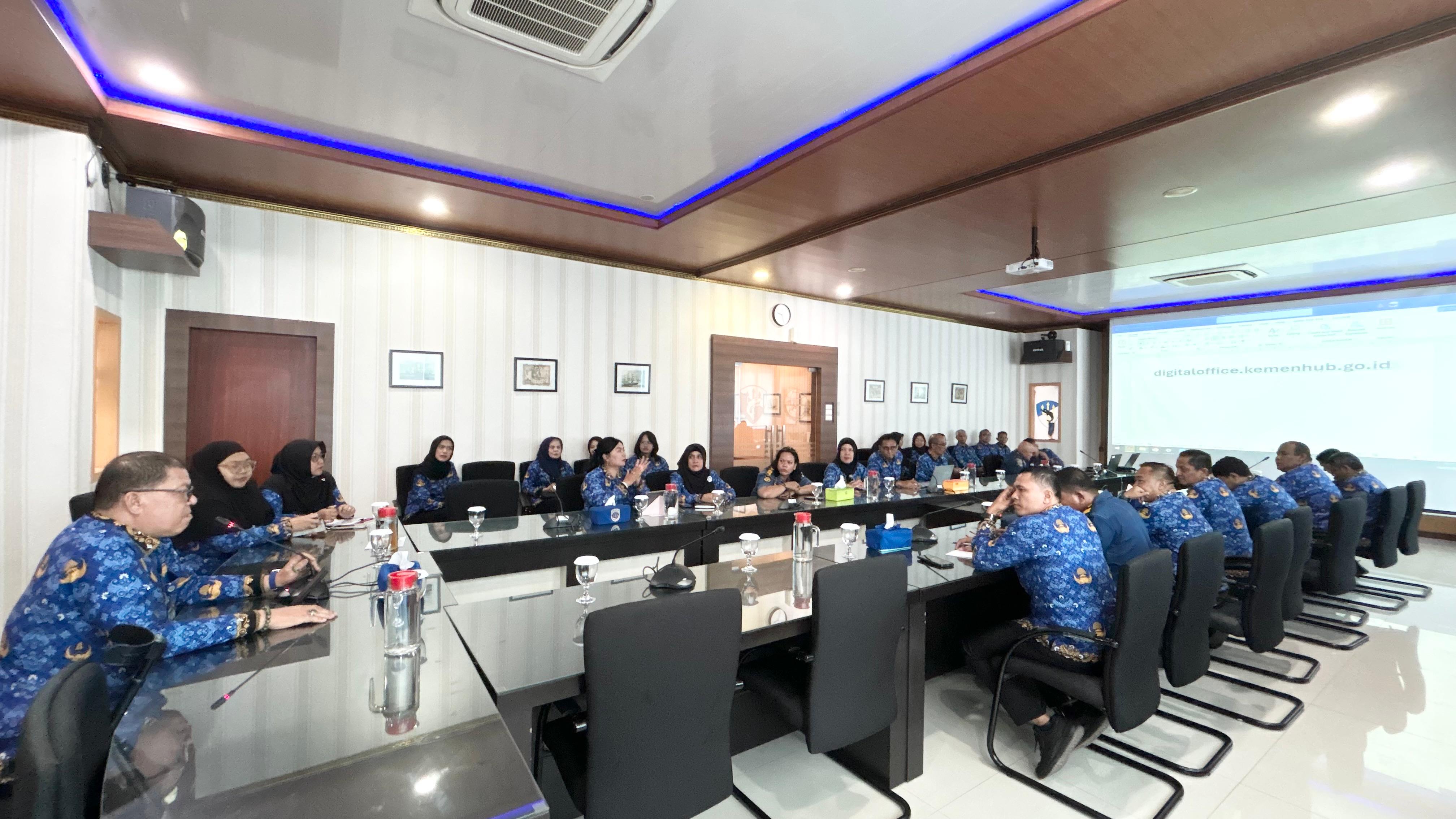 Kantor KSOP Kelas I Dumai melakukan Kegiatan Sosialisasi Presensi Digital Office